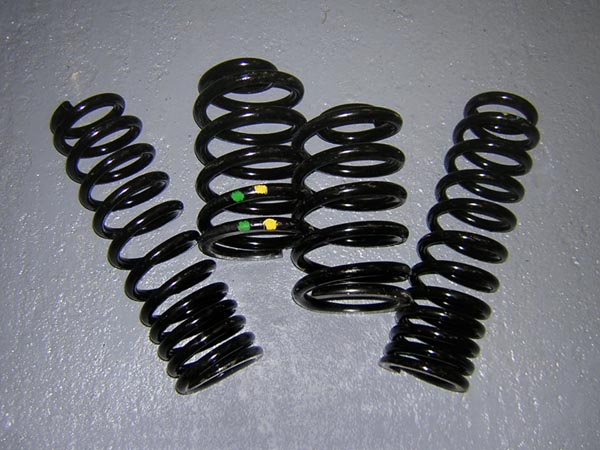 example set - your spring set may differ from those shown